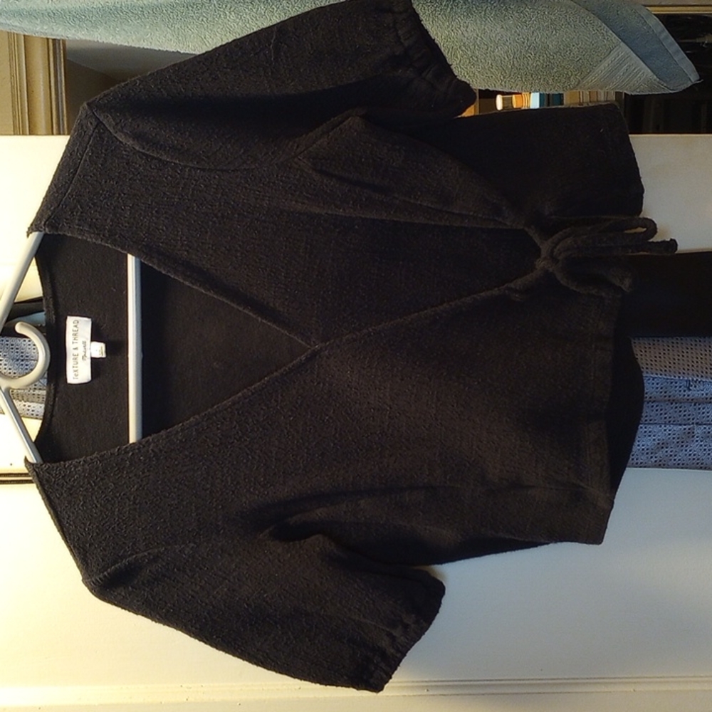 Madewell Black blouse, size medium